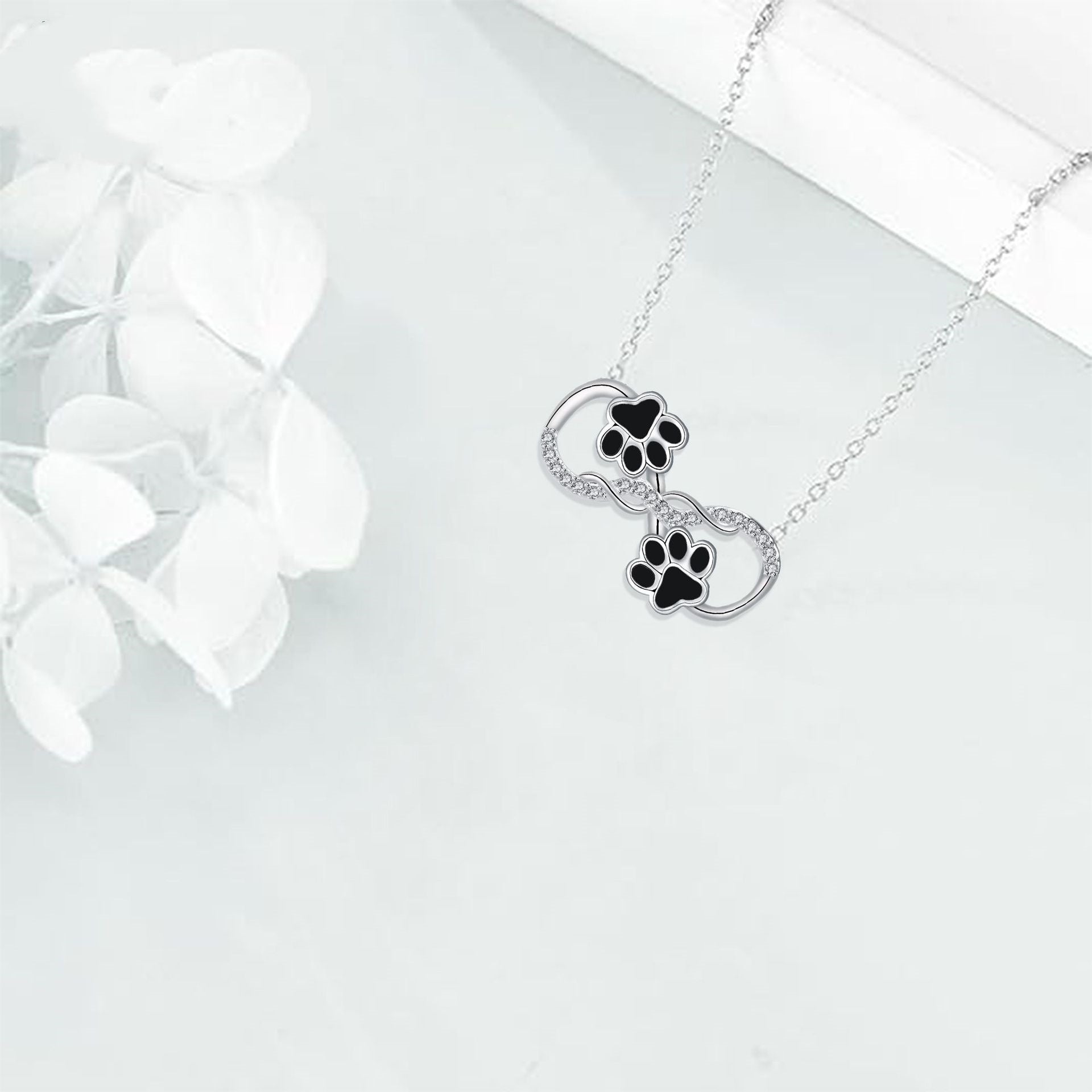 Clavicle Chain Simple Cute Dog's Paw Necklace