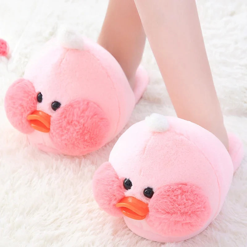 Kawaii Plush Ducky Slippers