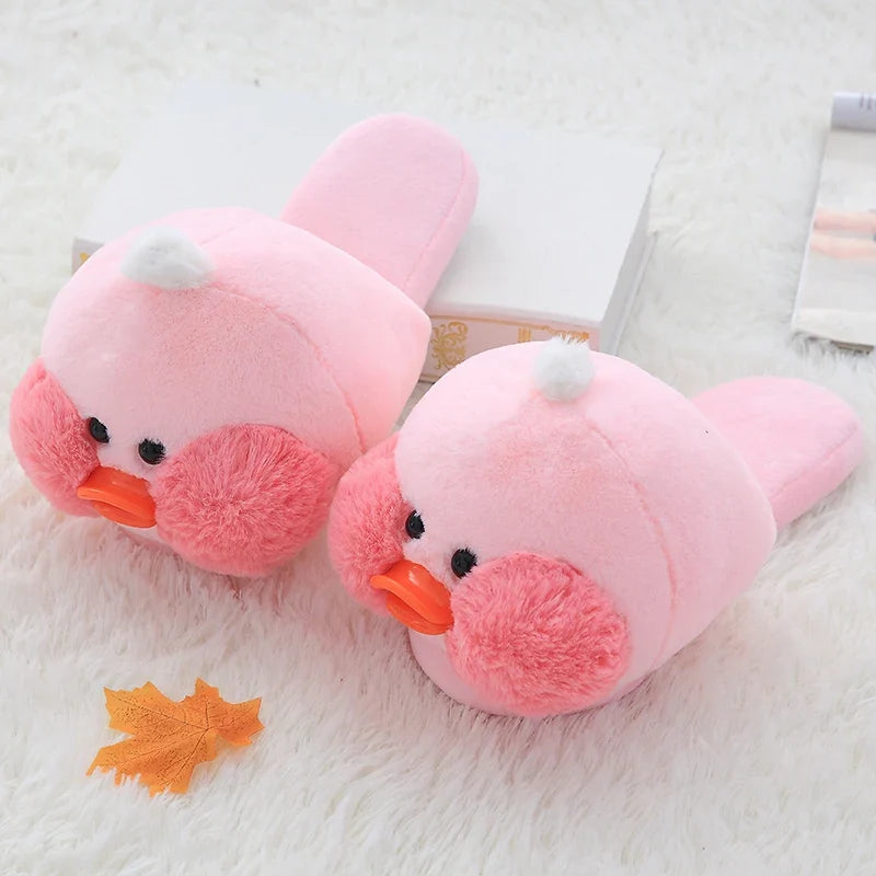 Kawaii Plush Ducky Slippers