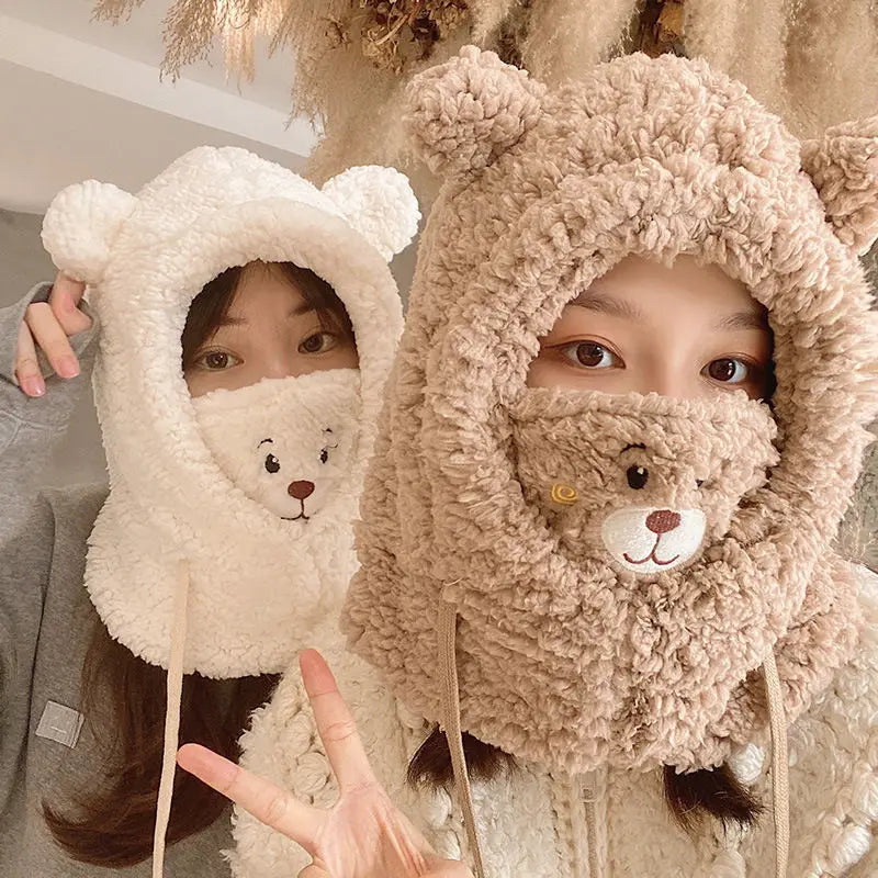 Kawaii Bear Hat With Mask