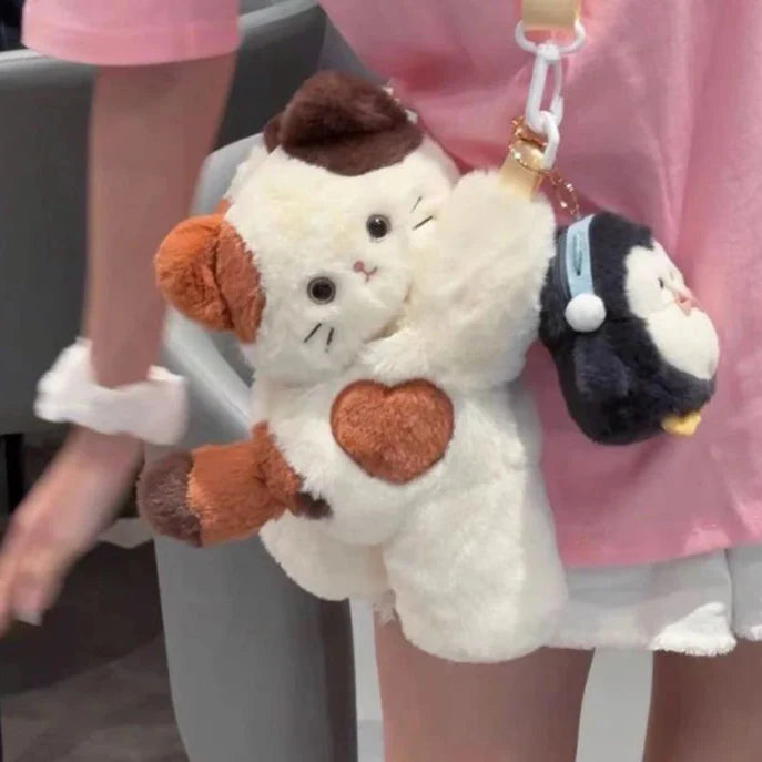 Plush Kitty & Puppy Crossbody Bags