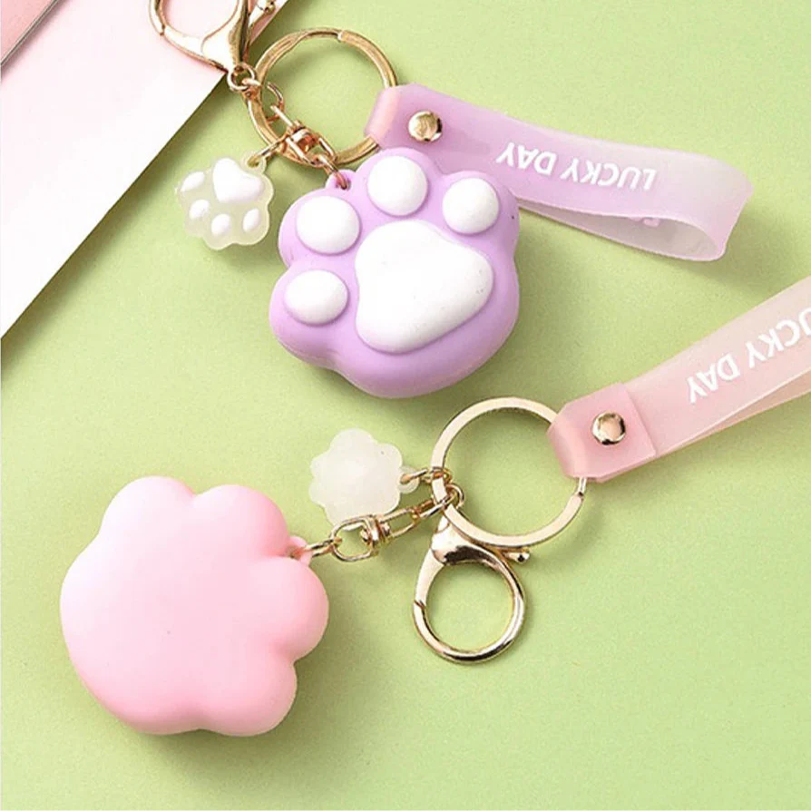 Lucky Day Cat Paw Keychain