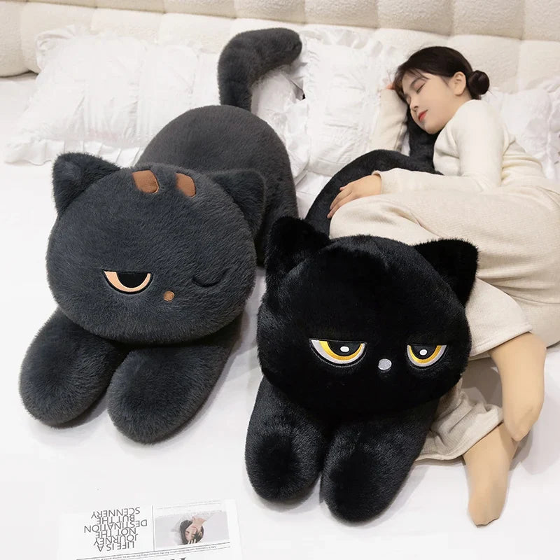 Sleepy Cat Body Pillow Plushies