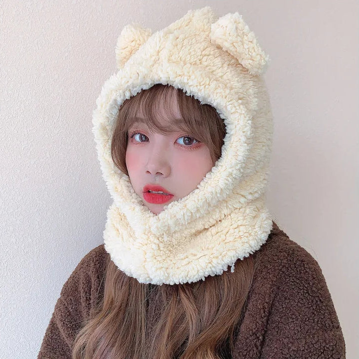 Kawaii Bear Hat With Mask