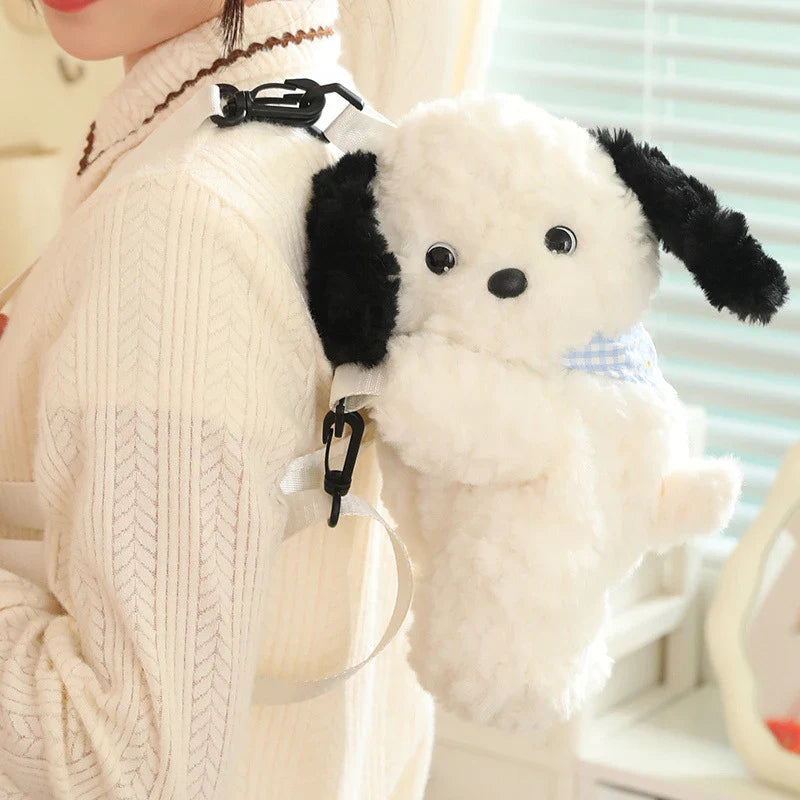 Plush Kitty & Puppy Crossbody Bags