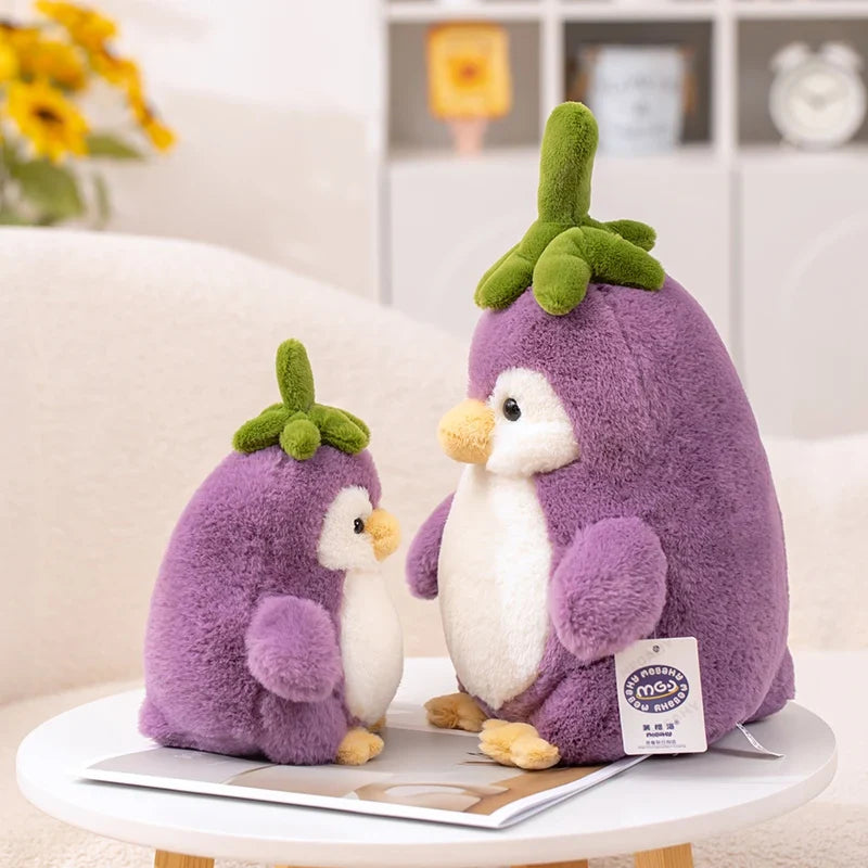 Cute Penguin Eggplant Plushies