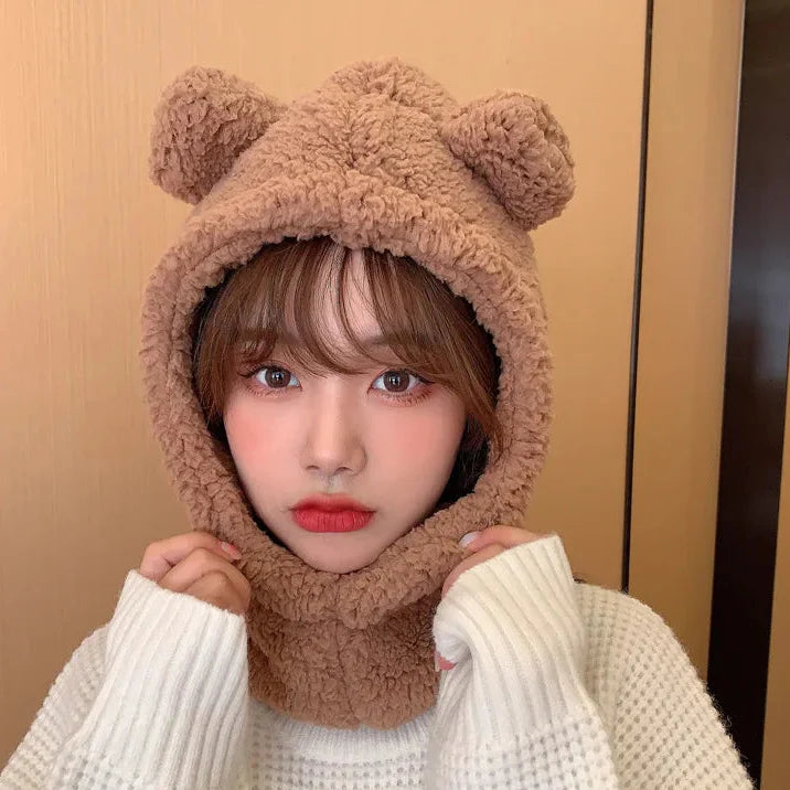 Kawaii Bear Hat With Mask