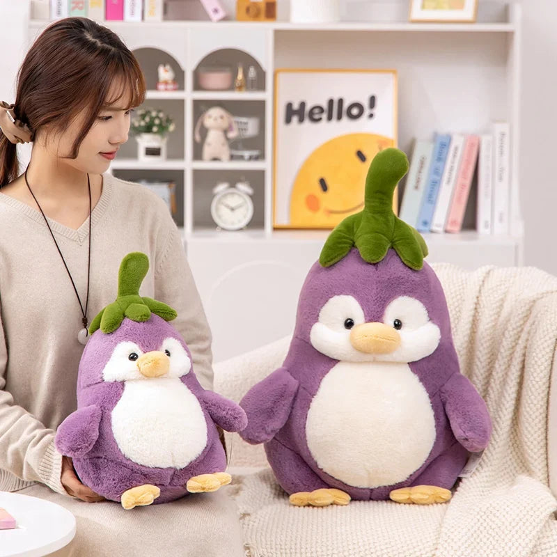 Cute Penguin Eggplant Plushies