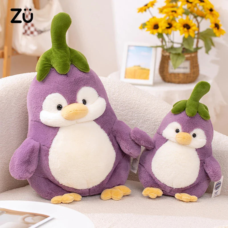 Cute Penguin Eggplant Plushies