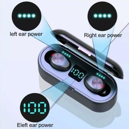 Generic Mini F9 TWS Bluetooth Earphones IPX5 Waterproof Touch Black