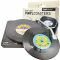 Sufcnire Retro Record Coasters with Vinyl Player Holder Set of 6 M2 Series