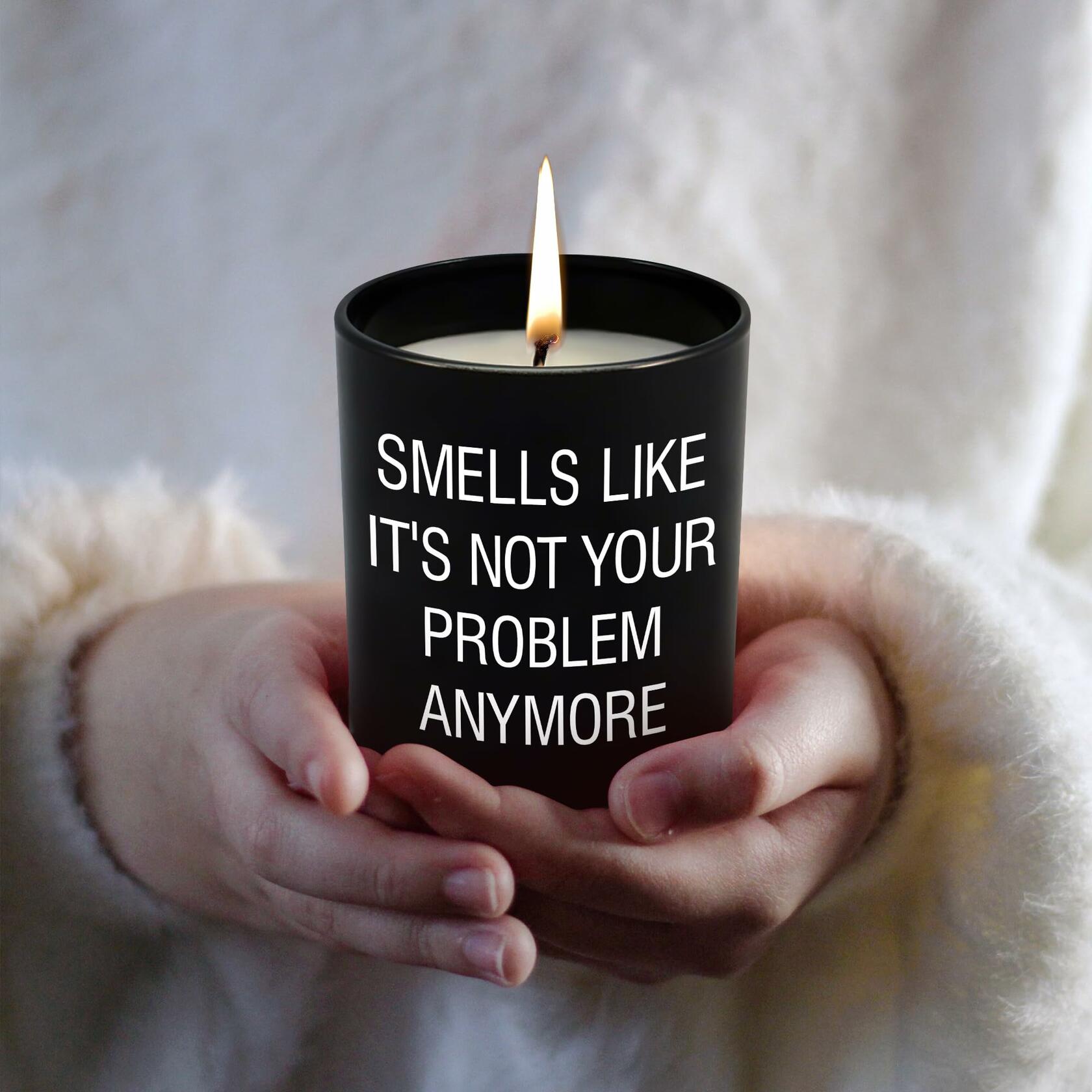 GAUDORA Vanilla Lavender Scented Soy Wax Candle 10oz Funny Retirement Gift