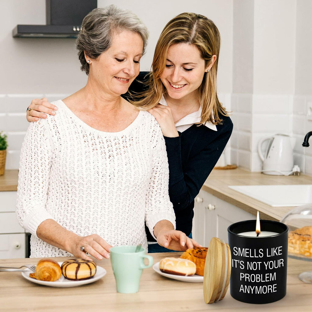 GAUDORA Vanilla Lavender Scented Soy Wax Candle 10oz Funny Retirement Gift