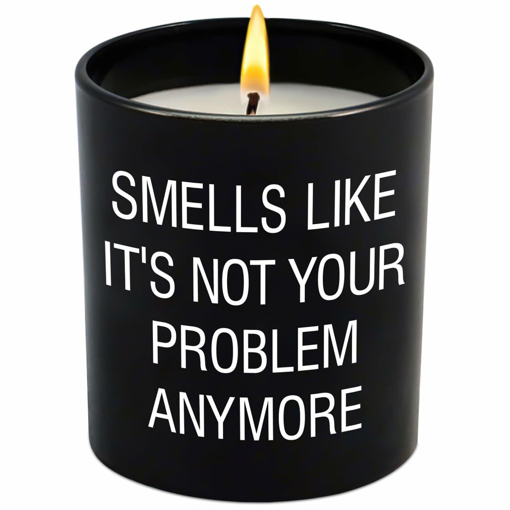 GAUDORA Vanilla Lavender Scented Soy Wax Candle 10oz Funny Retirement Gift